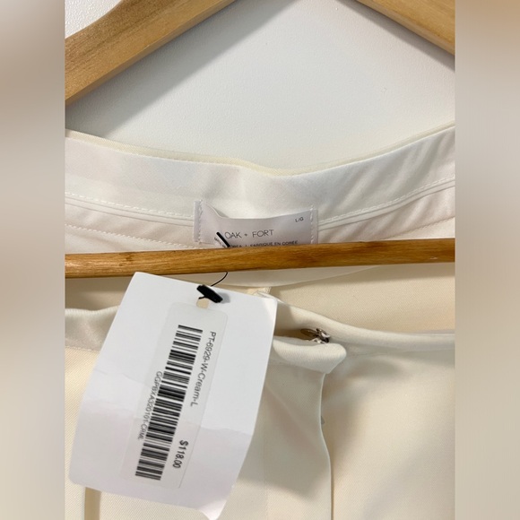 OAK+FORT CREAM TROUSERS (NEW WITH TAG) - Picture 4 of 4